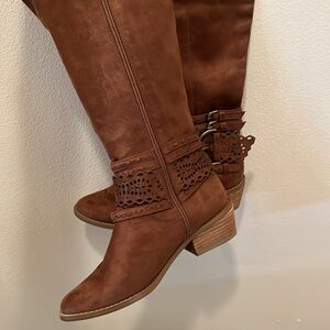 Boots faux suede
